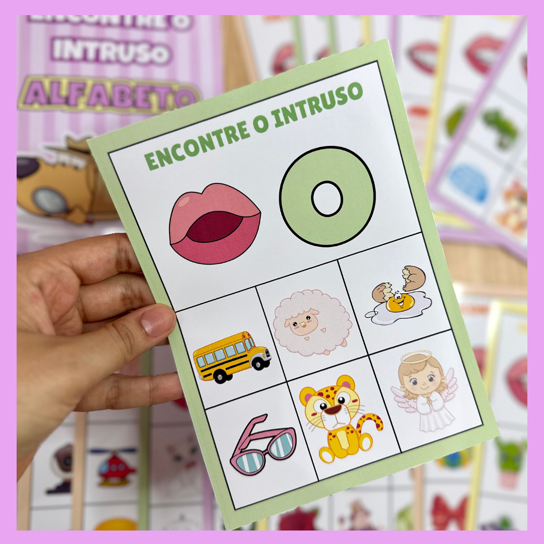 Encontre O Intruso Alfabeto Alfabetizando Oficial