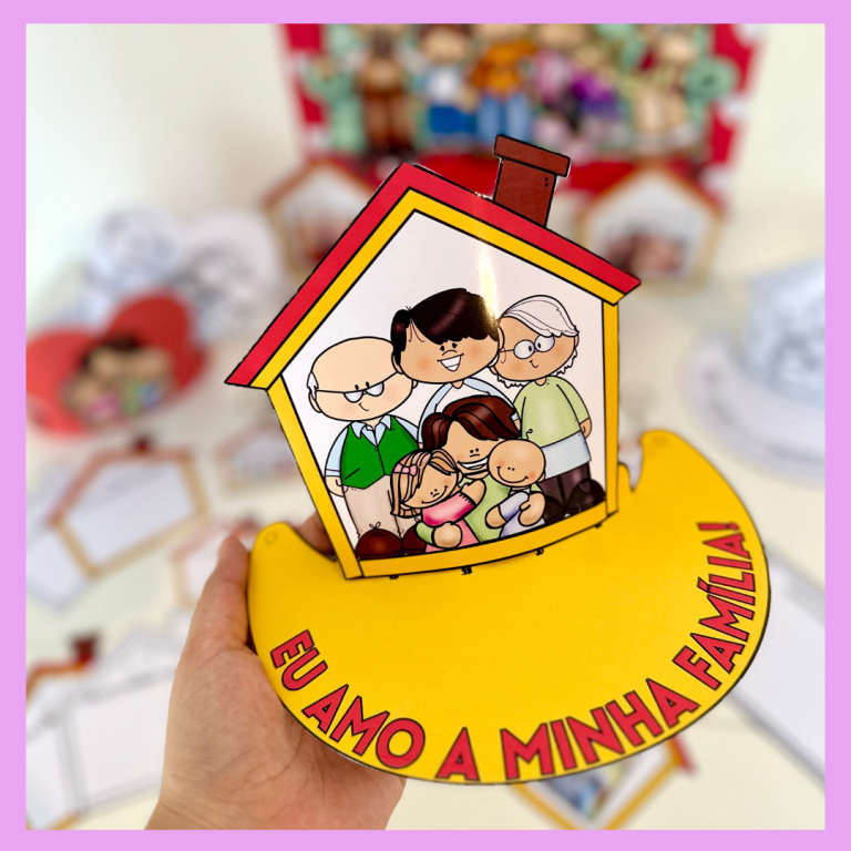 Kit Lembrancinhas tema Dia da Família – Alfabetizando Oficial