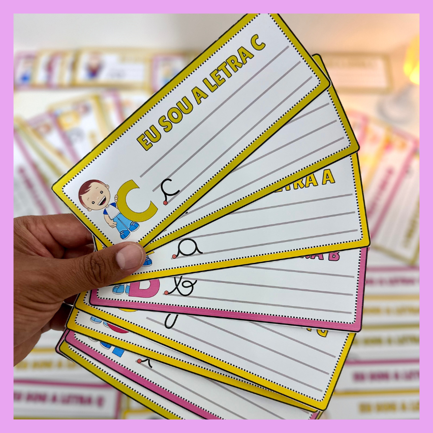 Fichas de Traçado do Alfabeto - Imagem 3