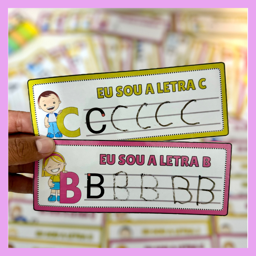 Fichas de Traçado do Alfabeto - Imagem 4
