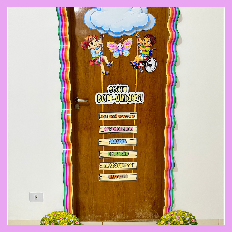 Decoração de porta Arco-íris - Imagem 6