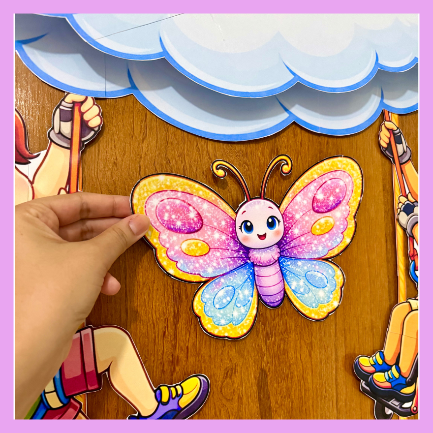 Decoração de porta Arco-íris - Imagem 7