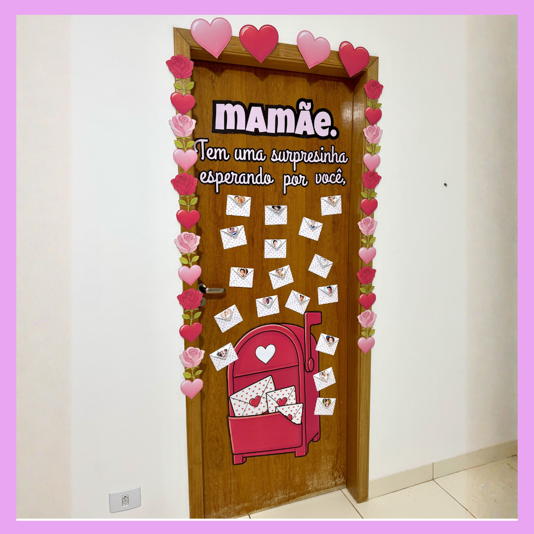 Decoração de porta Cartas Mães
