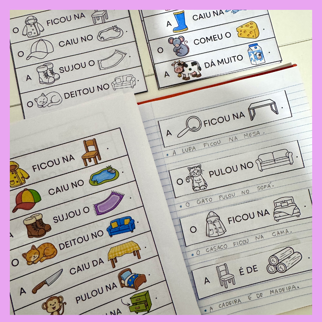 Material Construindo Frases para Caderno